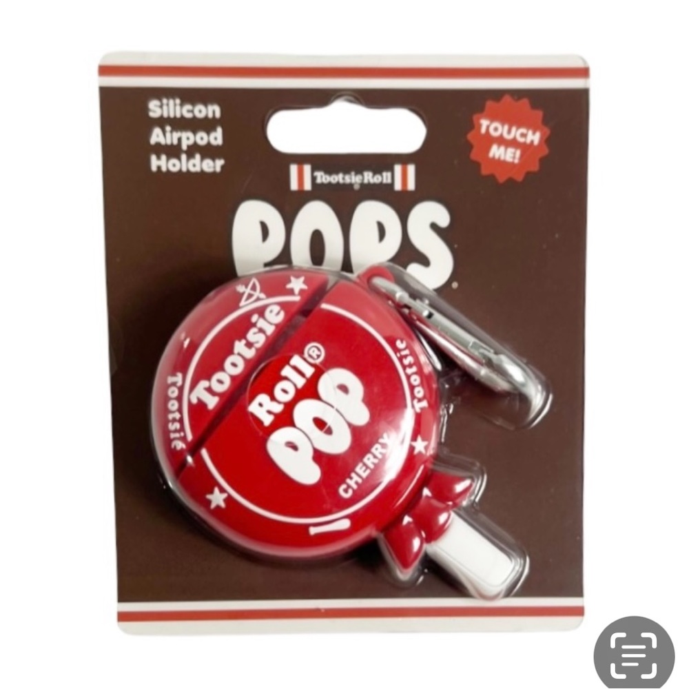 NEW Tootsie Roll Pop Cherry Soft Silicone AirPod Holder